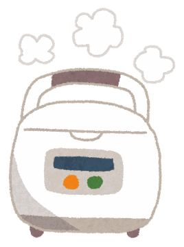 電子ジャー炊飯器のイラスト